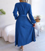 Robe Plissée avec Détail Nœud pour Femmes