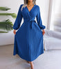 Robe Plissée avec Détail Nœud pour Femmes