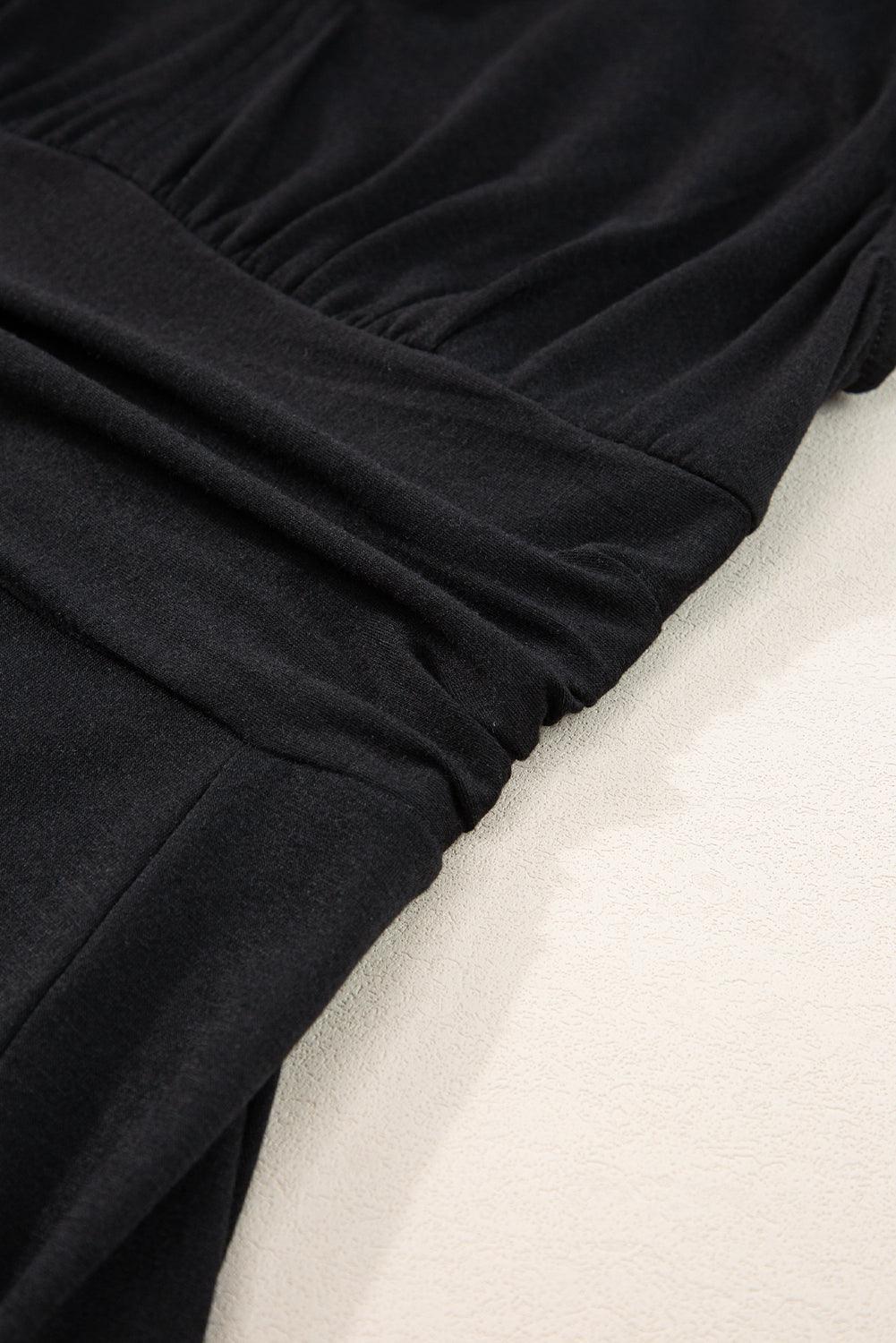 Robe Maxi Plissée Décolleté en V pour Femmes