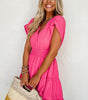 Robe Smok avec Manches Plissées pour Femmes