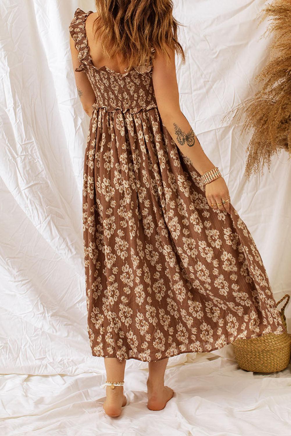 Robe Maxi à Fleurs pour Femmes