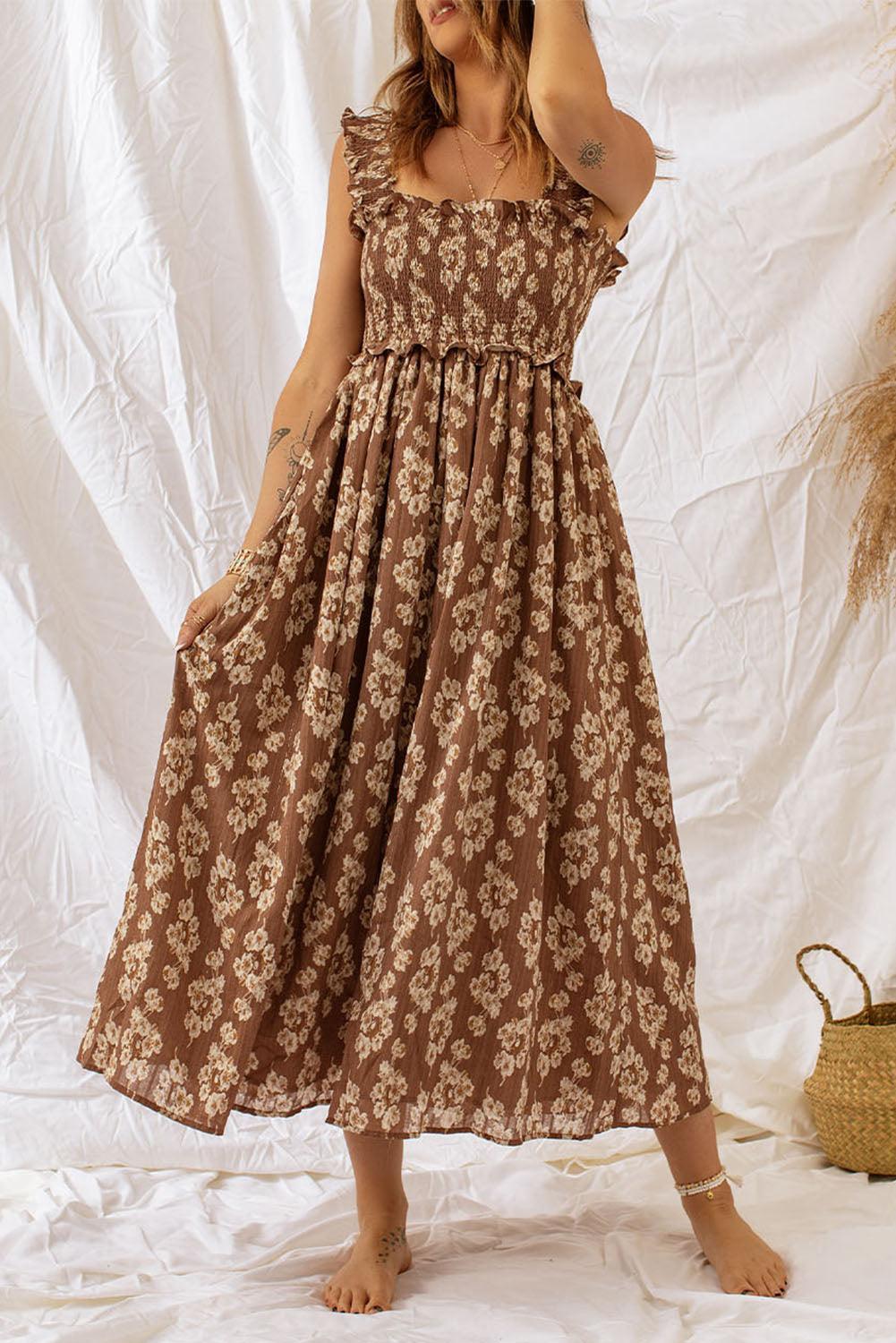 Robe Maxi à Fleurs pour Femmes