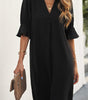 Robe Shift Manches Volantes pour Femmes