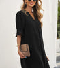 Robe Shift Manches Volantes pour Femmes