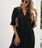 Robe Shift Manches Volantes pour Femmes
