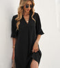 Robe Shift Manches Volantes pour Femmes