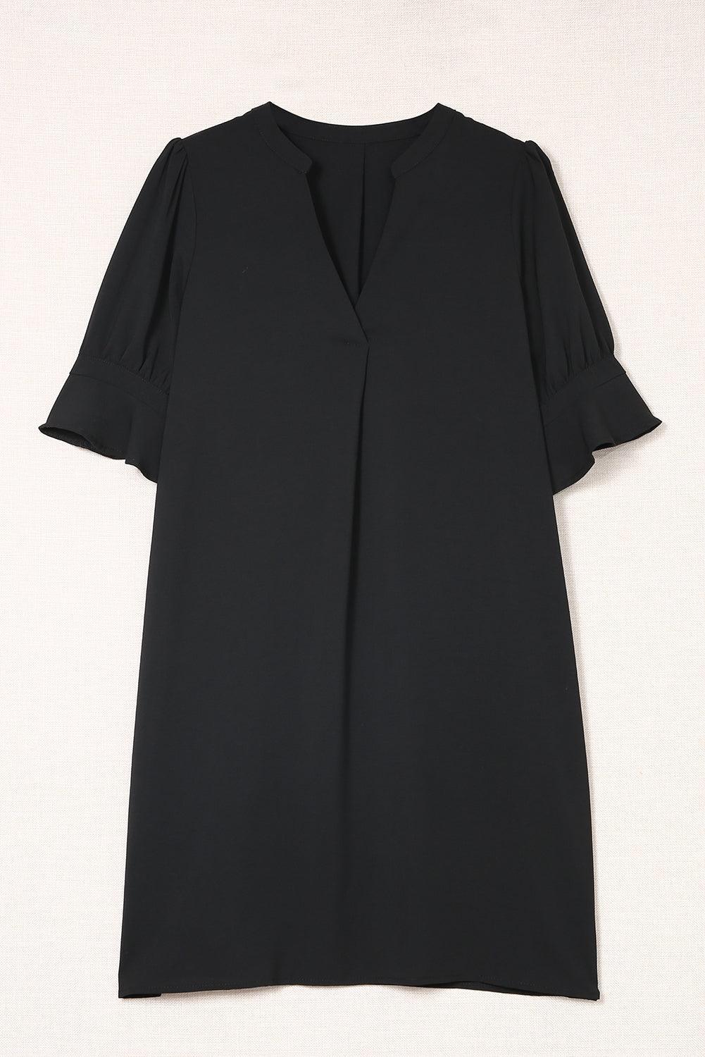 Robe Shift Manches Volantes pour Femmes