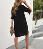 Robe Shift Manches Volantes pour Femmes