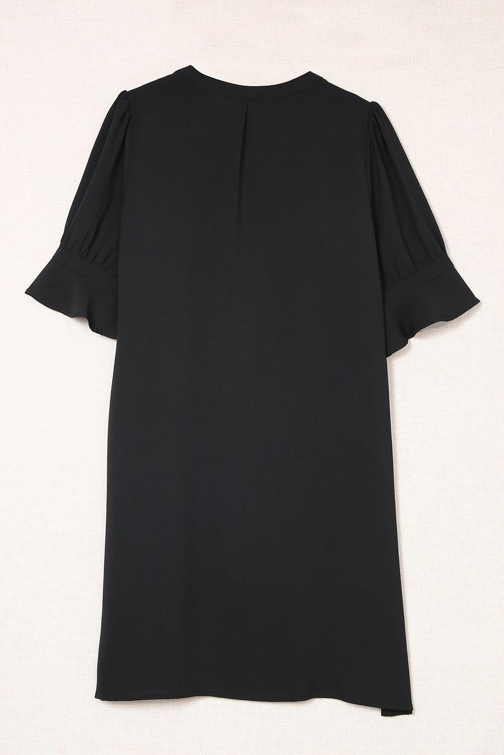 Robe Shift Manches Volantes pour Femmes