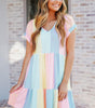 Robe Mini à Motif Rayé pour Femmes