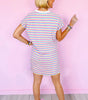 Robe T-shirt Rayée pour Femmes