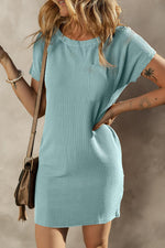 Robe T-shirt Rayée pour Femmes