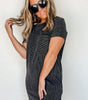 Robe T-shirt Rayée pour Femmes