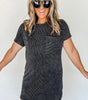 Robe T-shirt Rayée pour Femmes