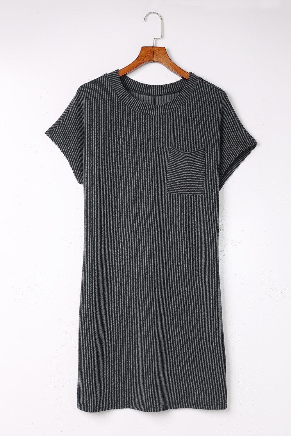 Robe T-shirt Rayée pour Femmes