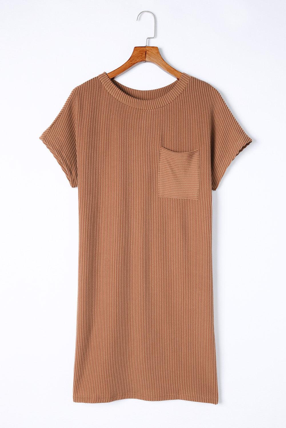 Robe T-shirt Rayée pour Femmes