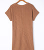 Robe T-shirt Rayée pour Femmes