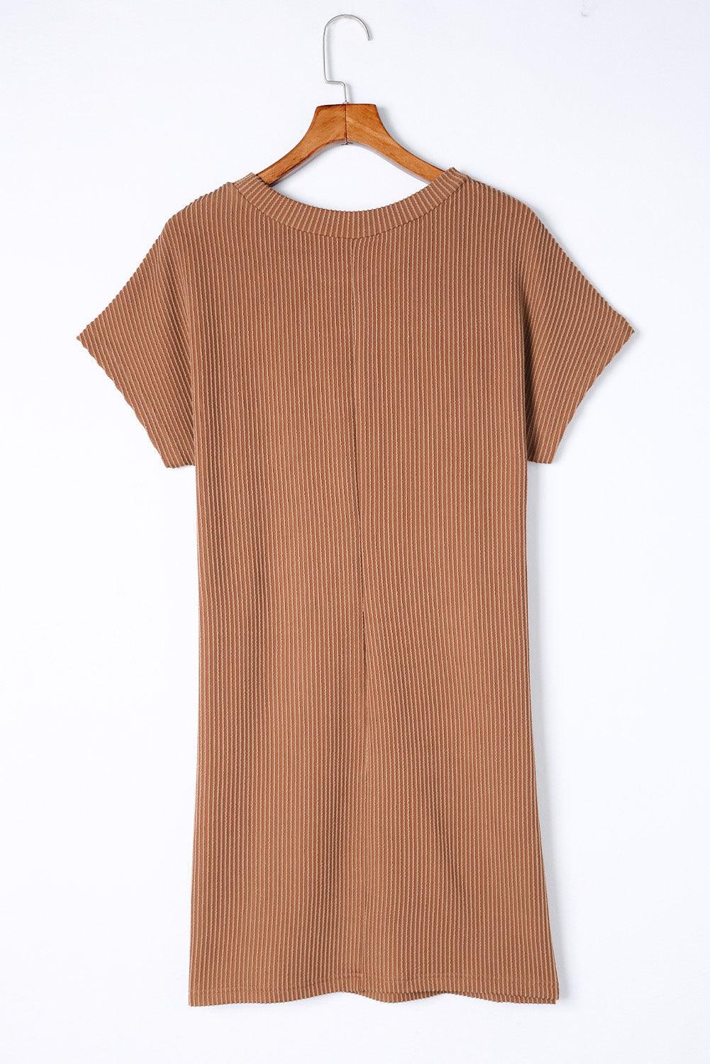 Robe T-shirt Rayée pour Femmes