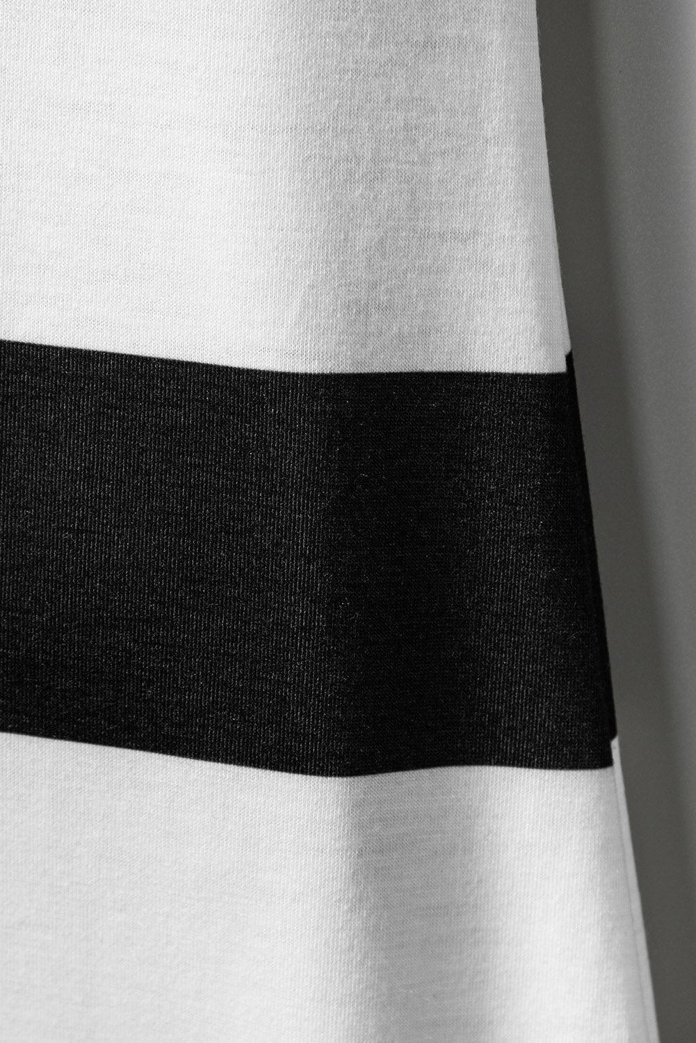 Robe Midi Rayée à Manches Courtes en V
