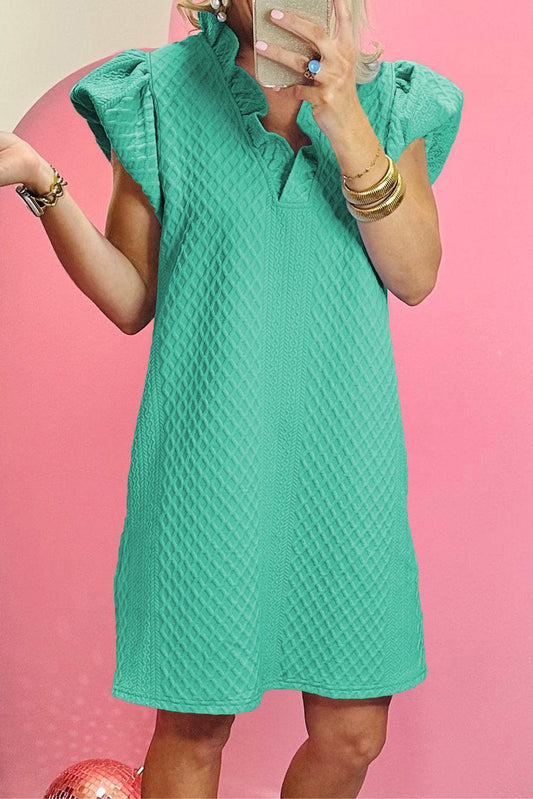 Robe ÉléGante Mini à Manches Bouffantes pour Femmes