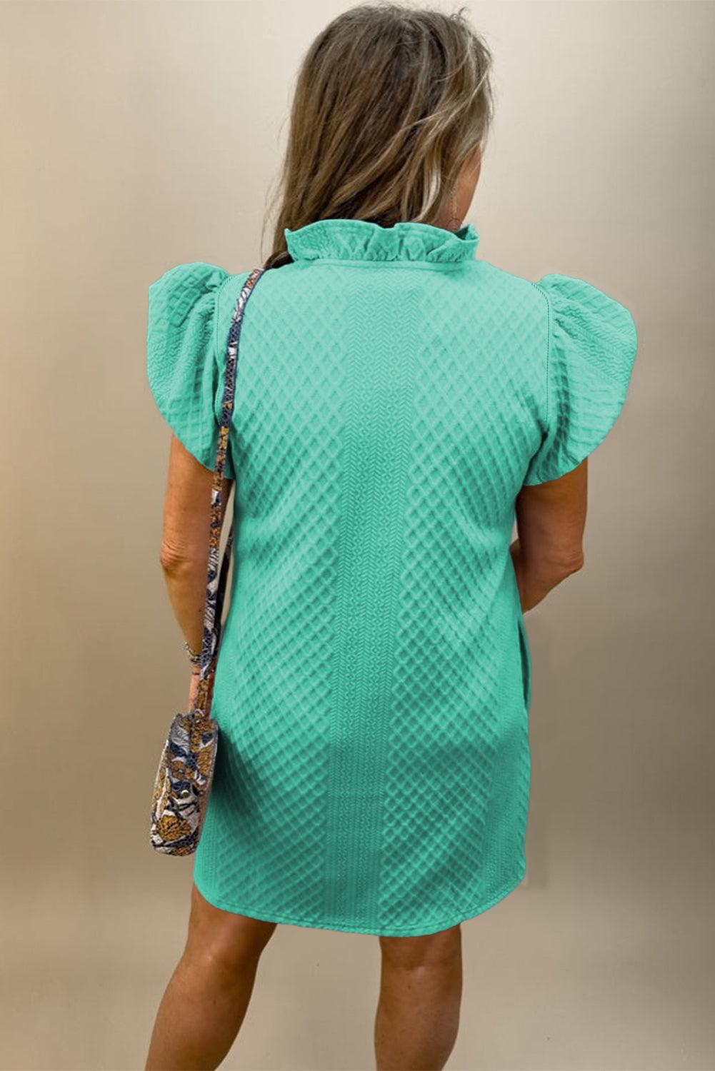 Robe ÉléGante Mini à Manches Bouffantes pour Femmes