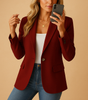 Blazer Classique Ajusté pour Femmes