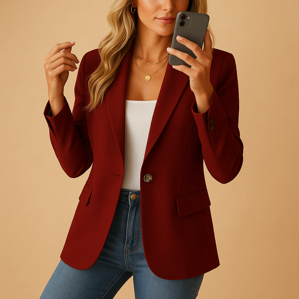 Blazer Classique Ajusté pour Femmes