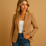 Blazer Classique Ajusté pour Femmes