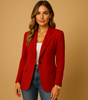 Blazer Classique Ajusté pour Femmes