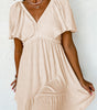 Robe Mini avec Décolleté en V Profond pour Femmes