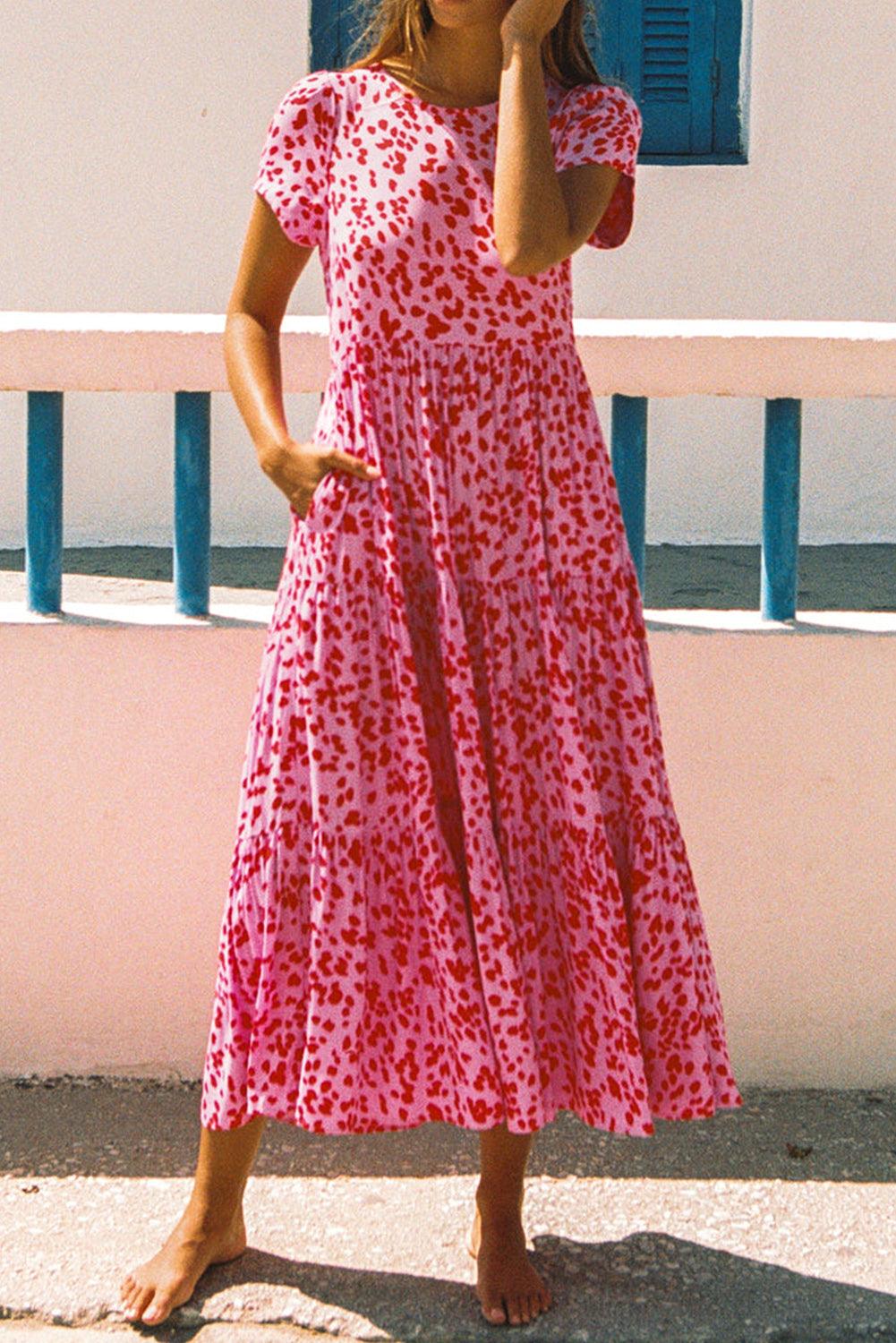 Robe Maxi à Volants pour Femmes
