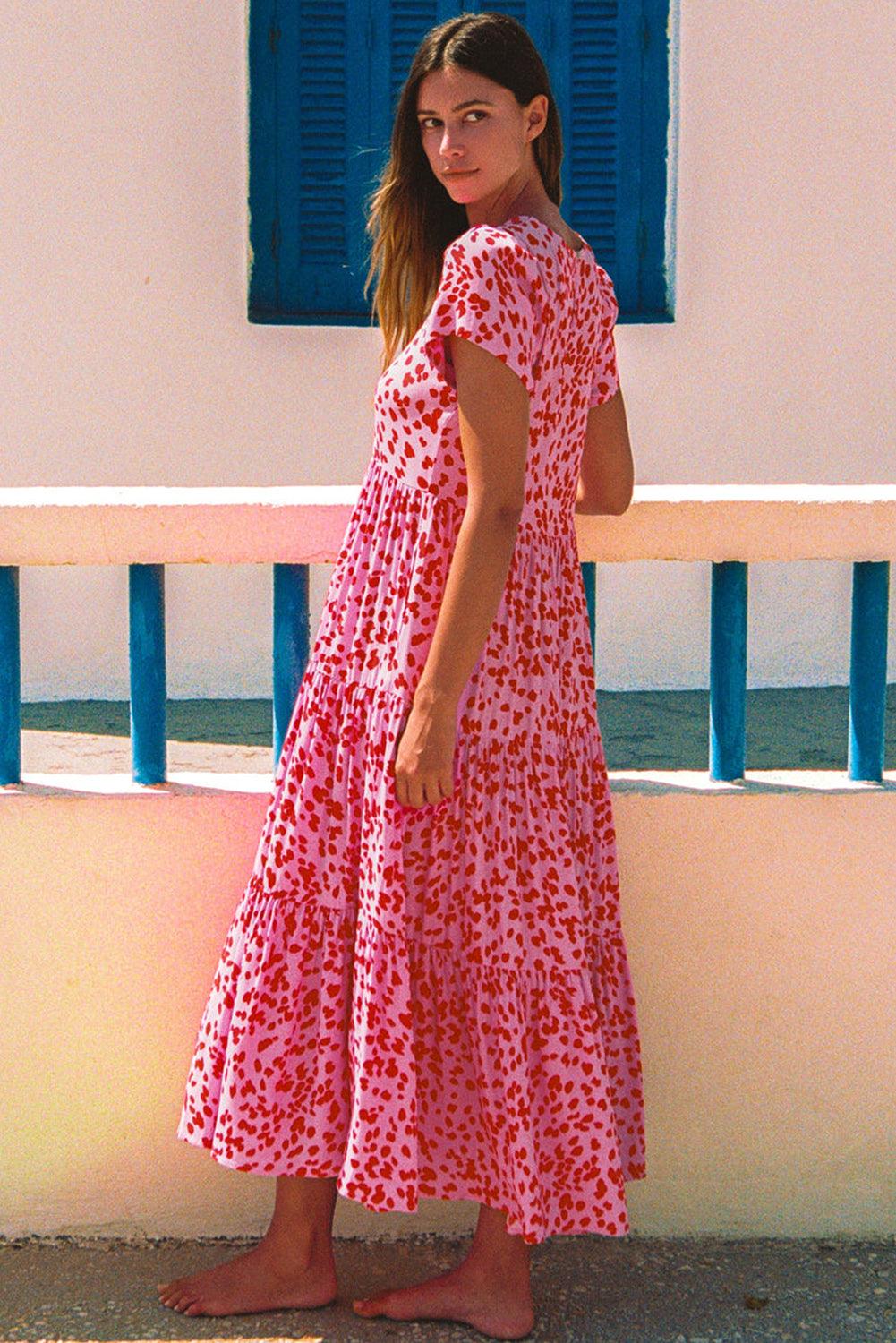 Robe Maxi à Volants pour Femmes