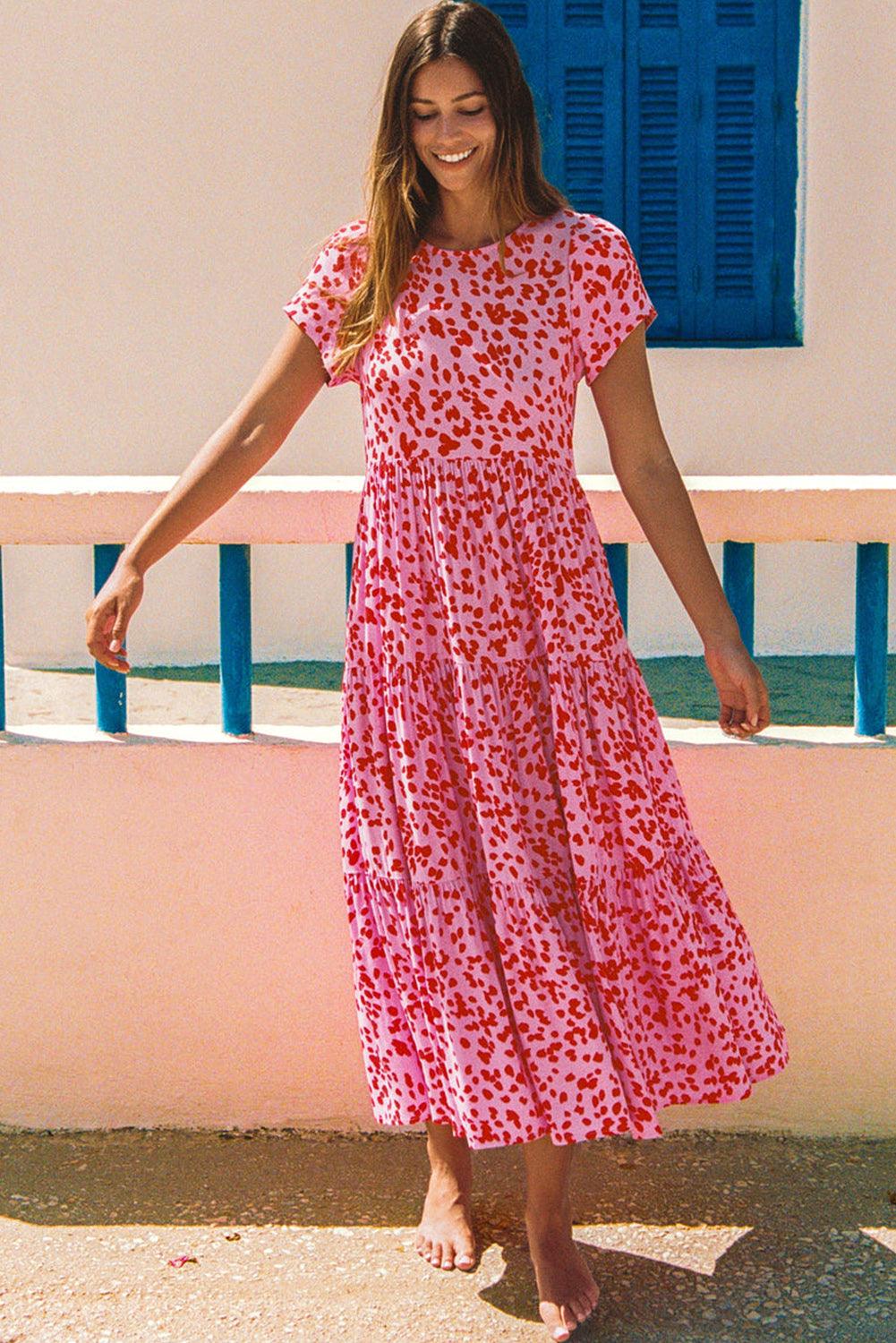 Robe Maxi à Volants pour Femmes