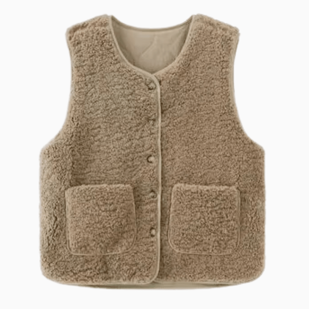 Gilet Sans Manches Matelassé et Chaud pour Femme