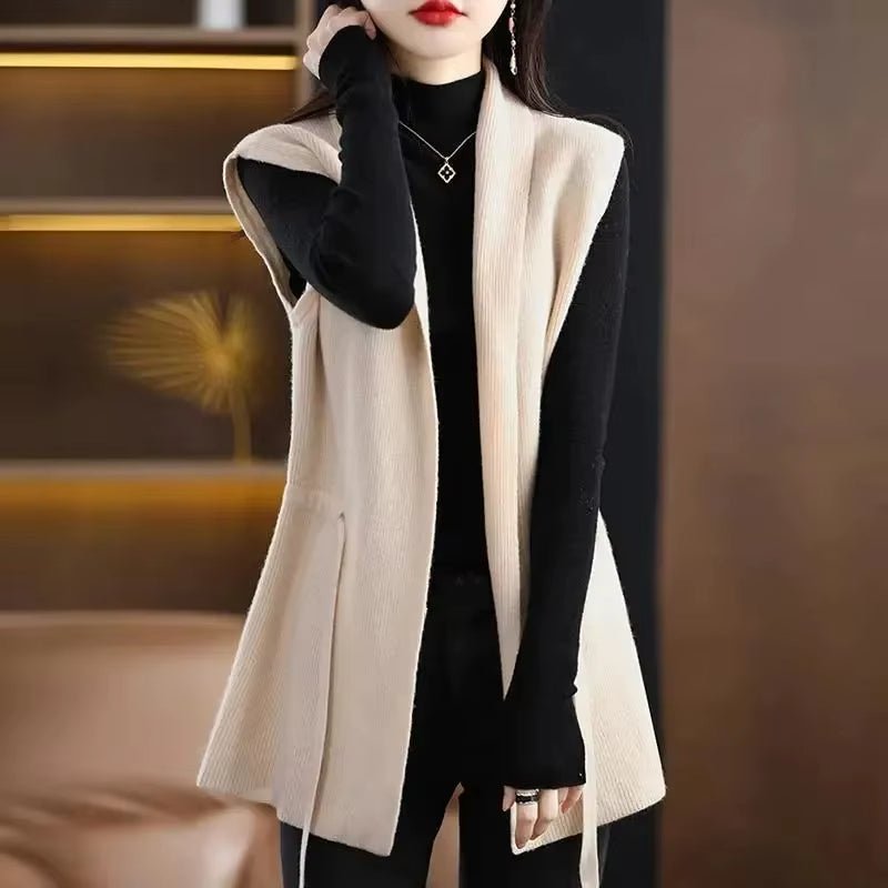 Gilet Sans Manches en Laine Mérinos pour Femmes - Emilia Lane