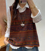 Gilet Tricoté Artisanal à Encolure Ronde pour Femmes - Emilia Lane