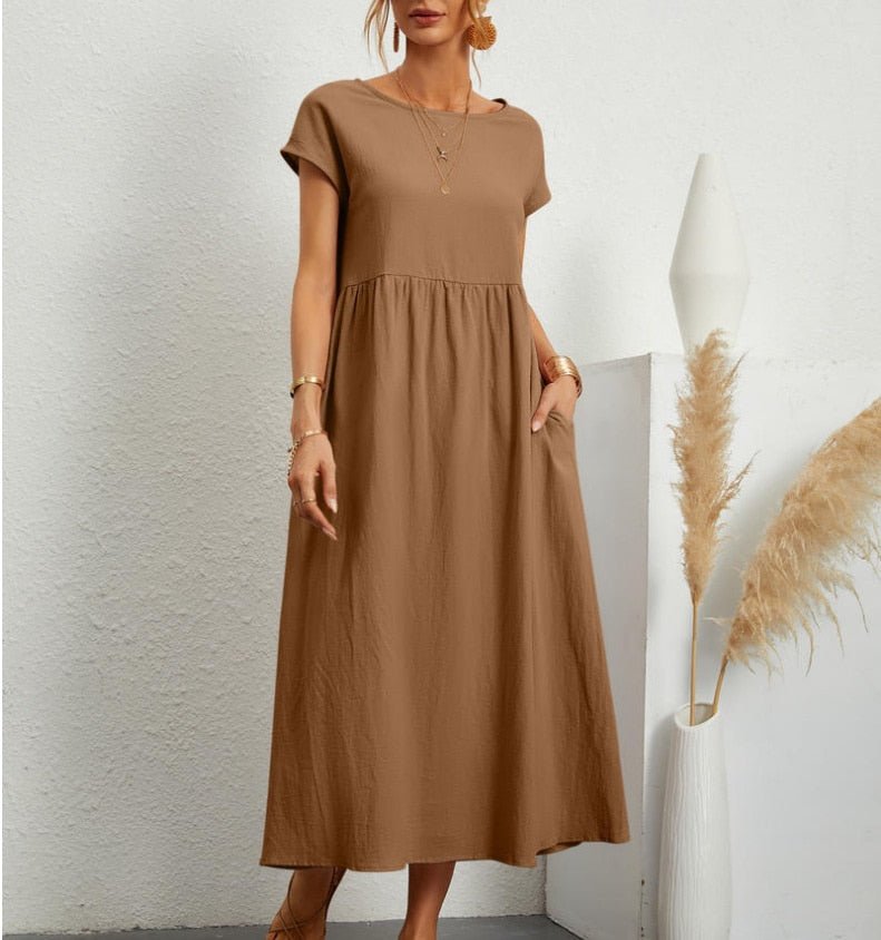 Robe Maxi Élégante Légère pour Femmes