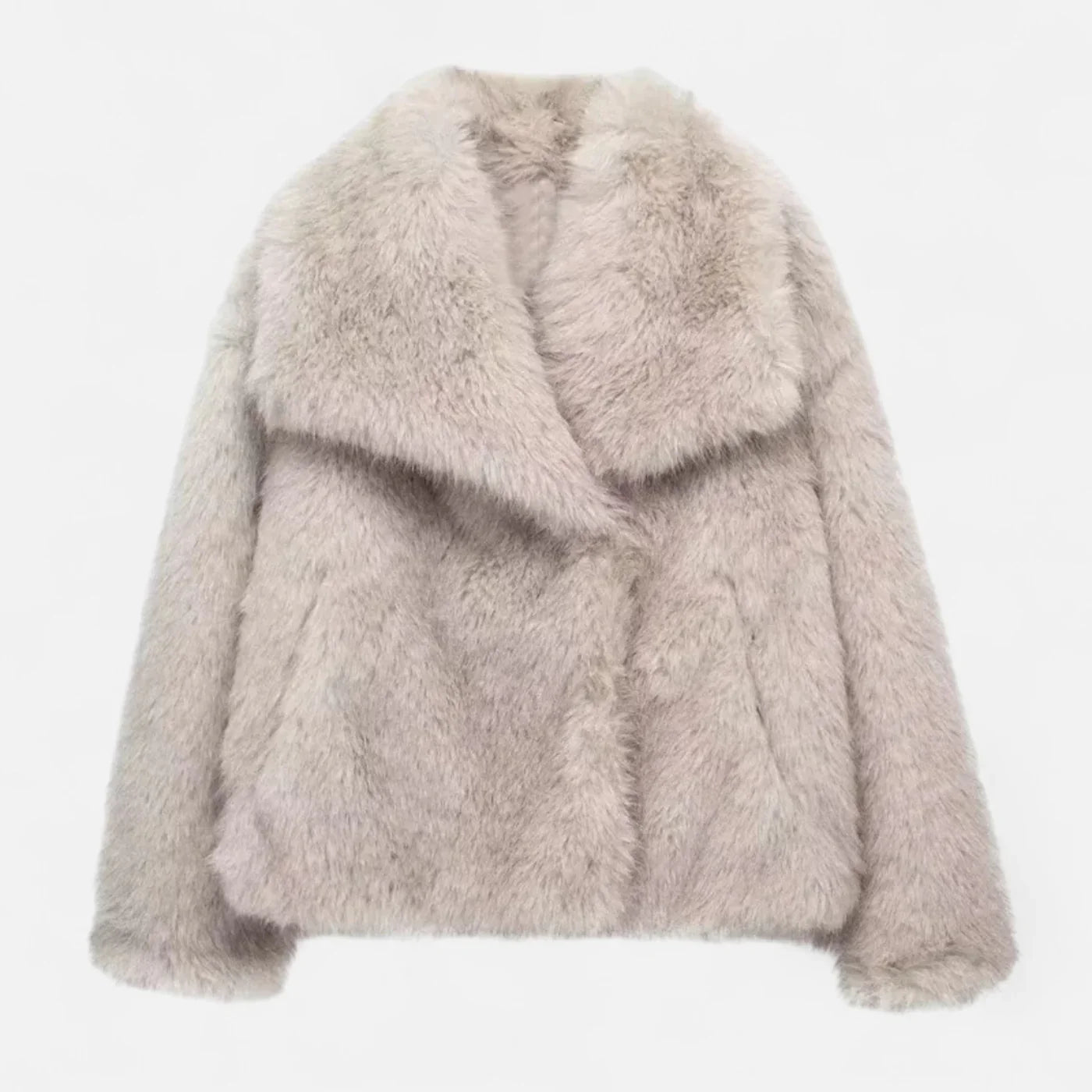 Manteau en fausse fourrure pour femme