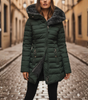 Veste d'Hiver Matelassée avec Capuche pour Femmes