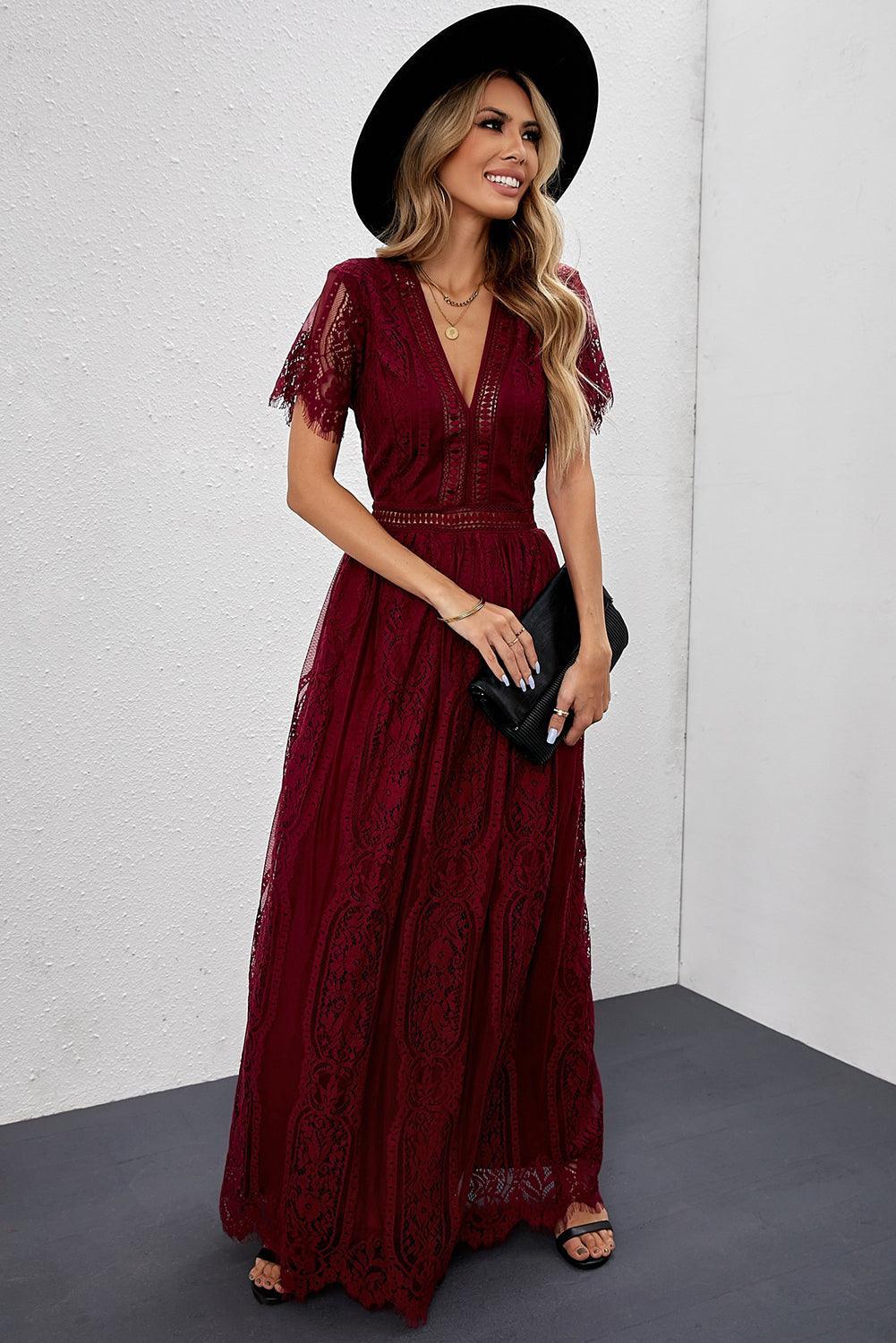 Robe Maxi Enchantante en Dentelle