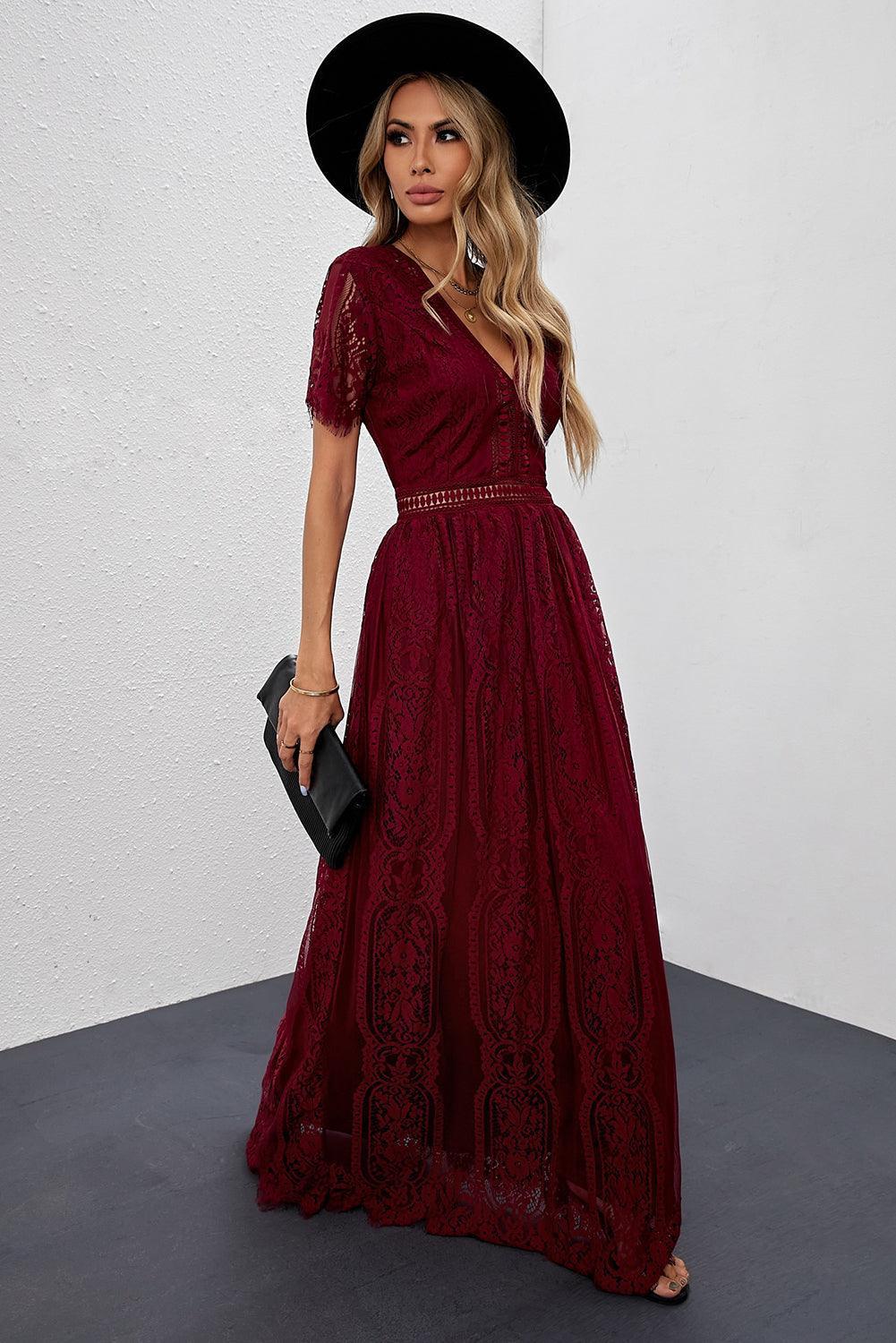 Robe Maxi Enchantante en Dentelle