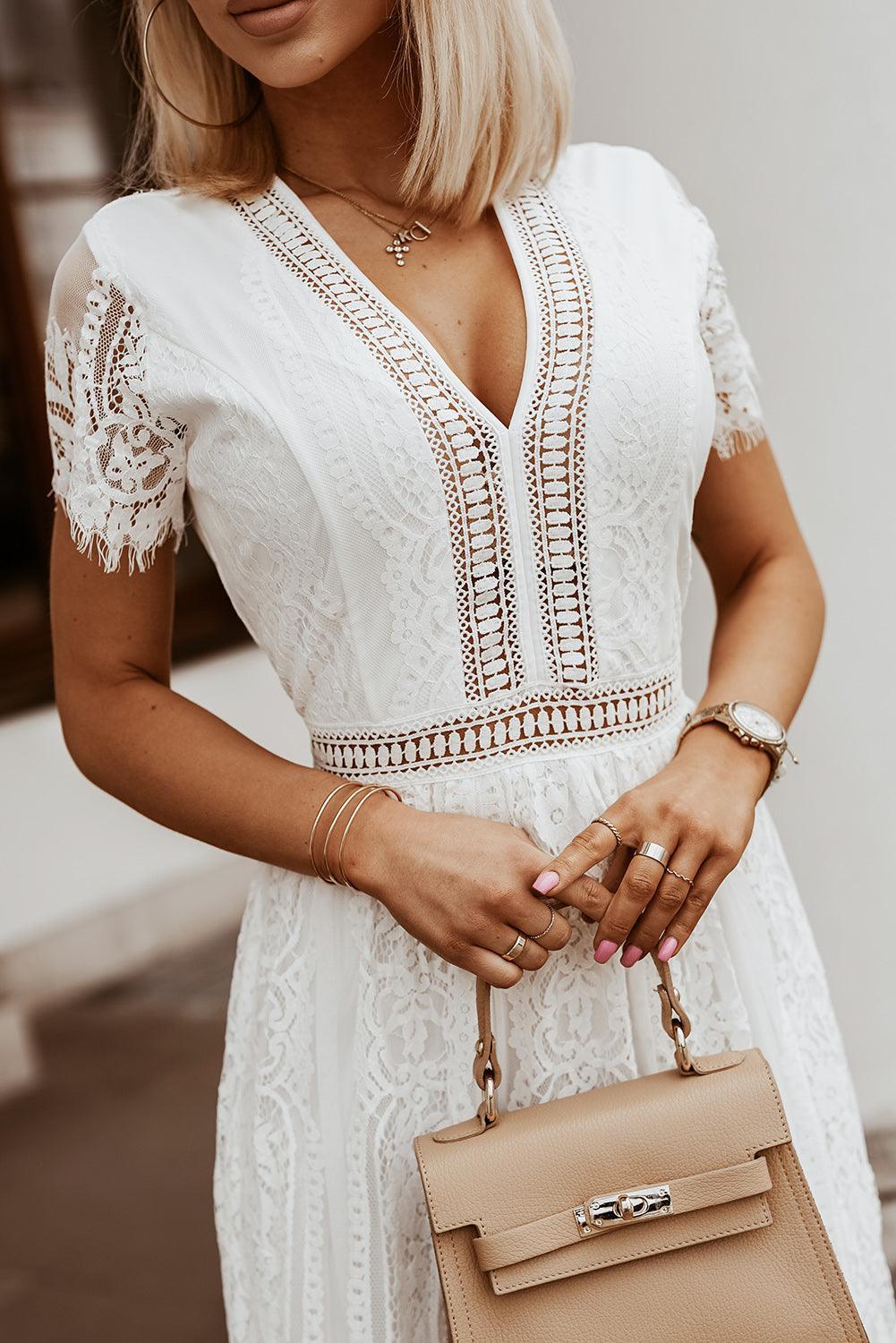 Robe Maxi Enchantante en Dentelle