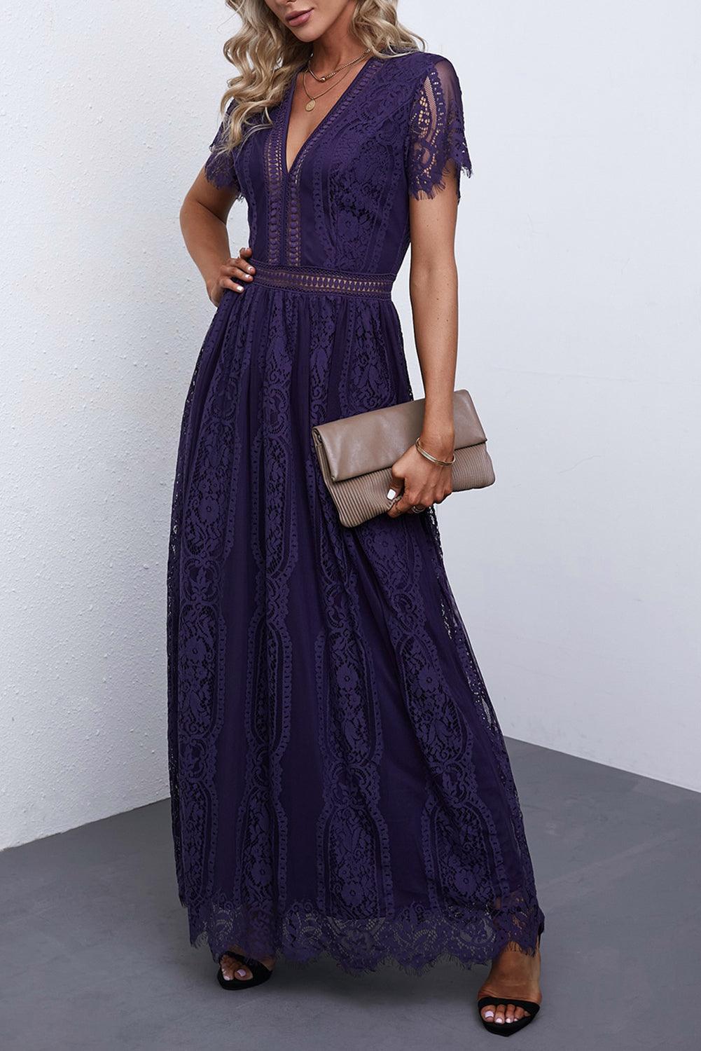 Robe Maxi Enchantante en Dentelle