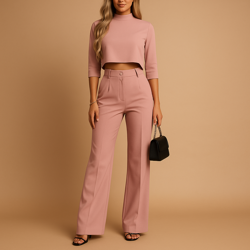 Ensemble Top et Pantalon Tailleur pour Femmes