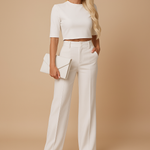Ensemble Top et Pantalon Tailleur pour Femmes