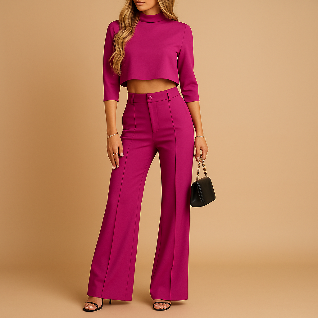 Ensemble Top et Pantalon Tailleur pour Femmes