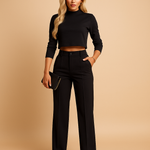 Ensemble Top et Pantalon Tailleur pour Femmes