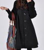 Manteau Patchwork Élégant à Col Montant pour Femmes