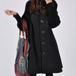 Manteau Patchwork Élégant à Col Montant pour Femmes