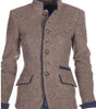 Blazer Col Montant Bicolore pour Femmes
